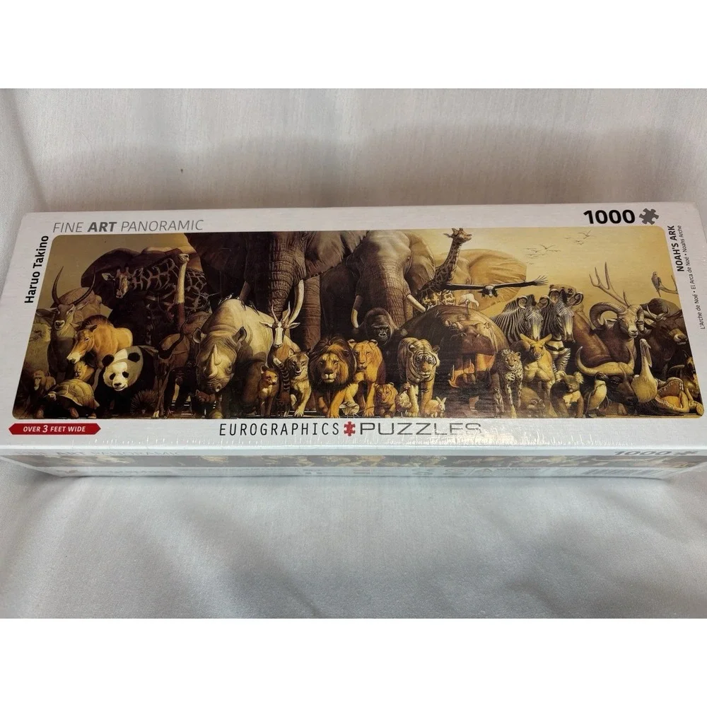 Eurographics Fine Art Panoramic Noah's Ark 1000 Piece Puzzle Haruo Takino